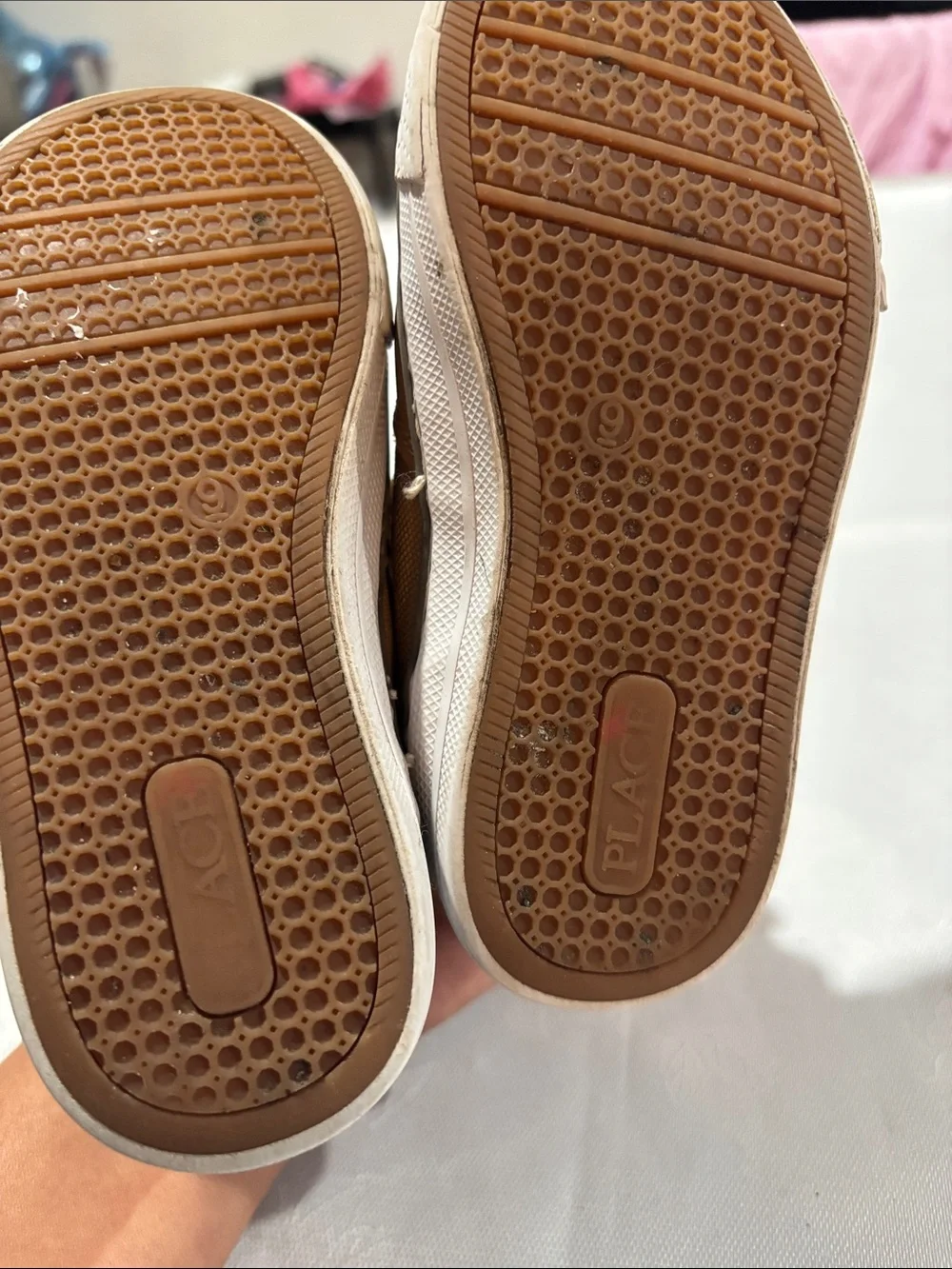 Kids Brown High-Top Dress Shoes with Velcro Strap